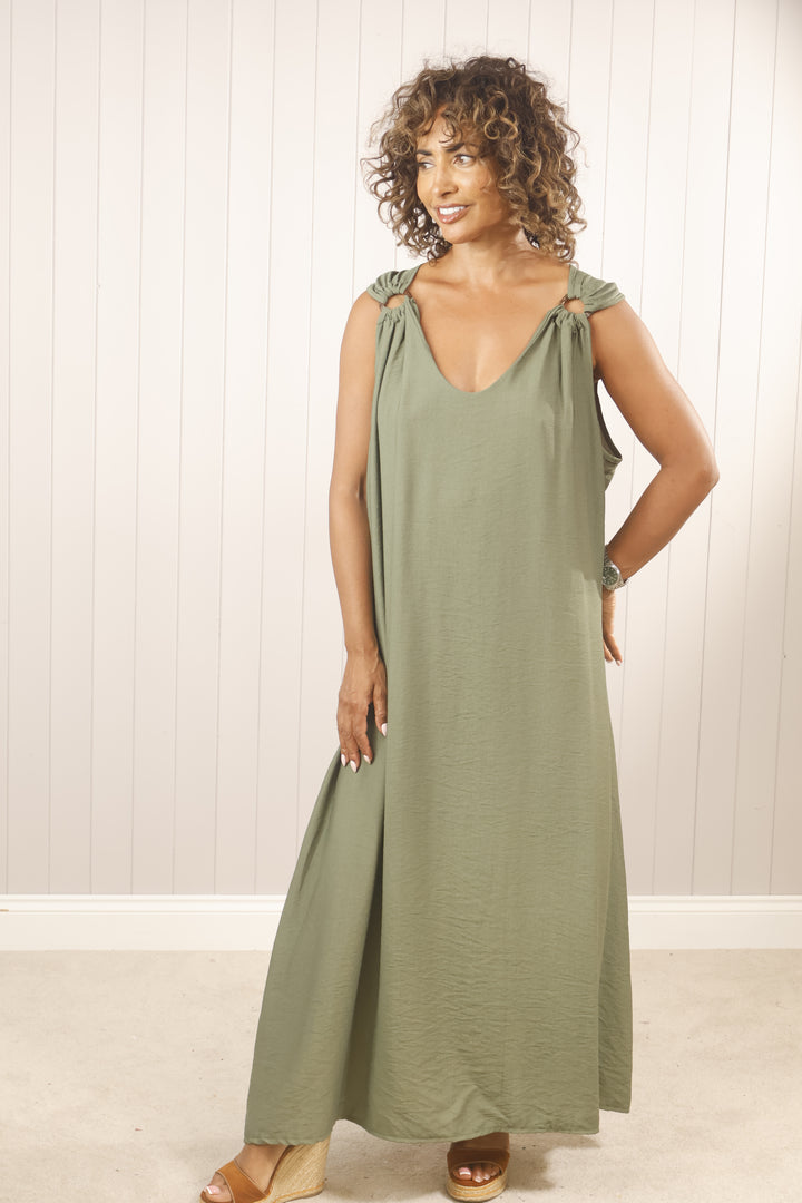 Bailey Loop Dress Khaki