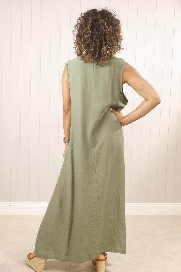 Bailey Loop Dress Khaki