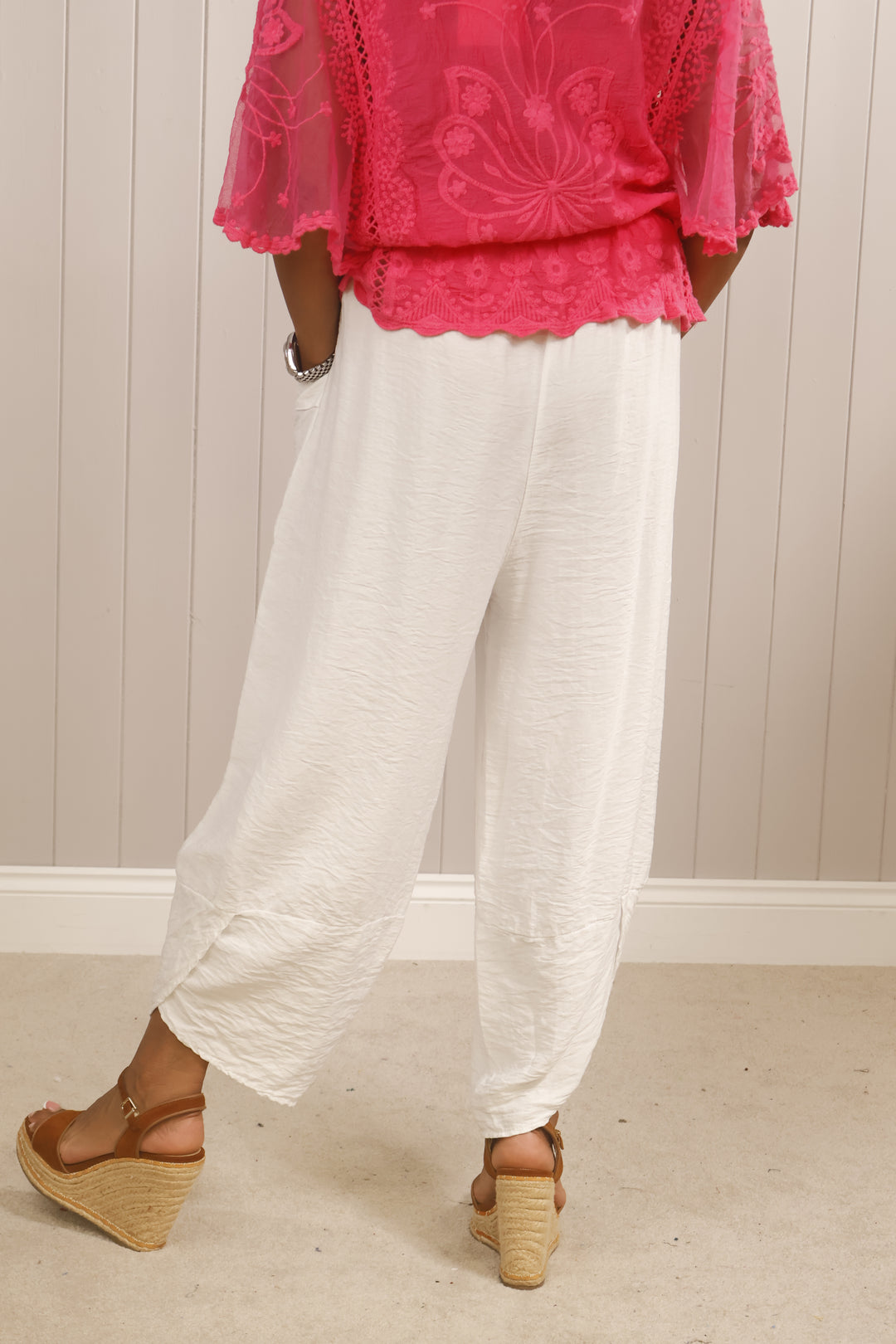 Tahlia Tulip Trousers White