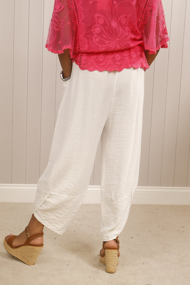 Tahlia Tulip Trousers White