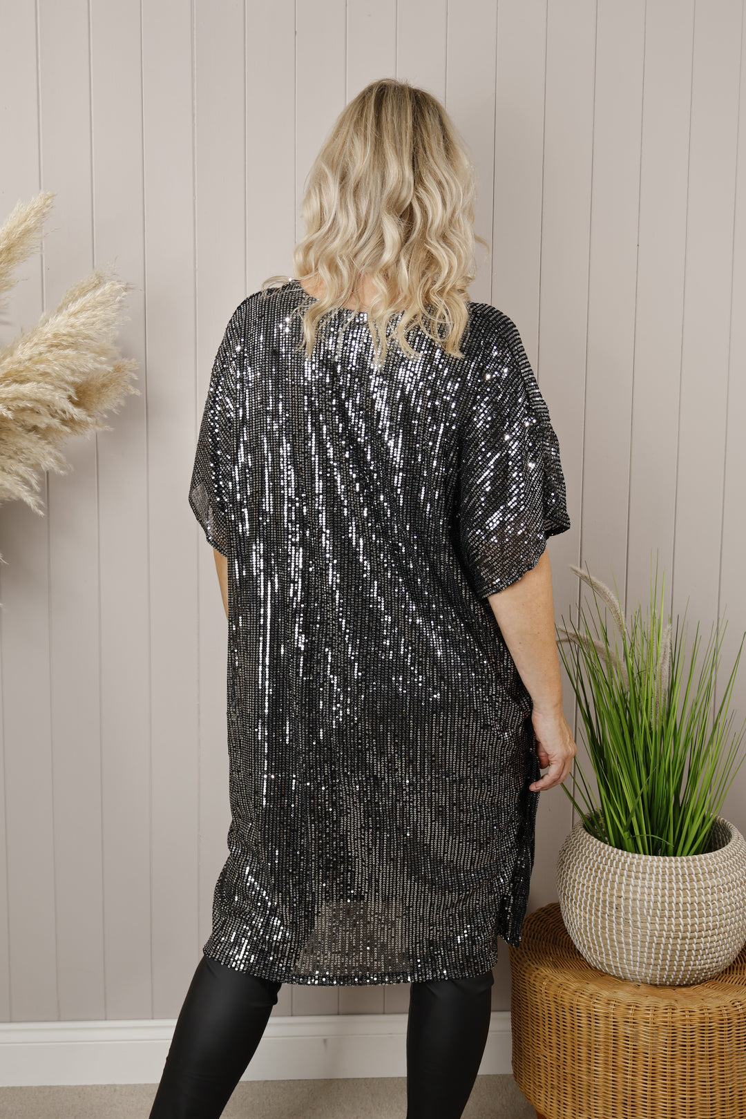 Sequin Tunic Silver