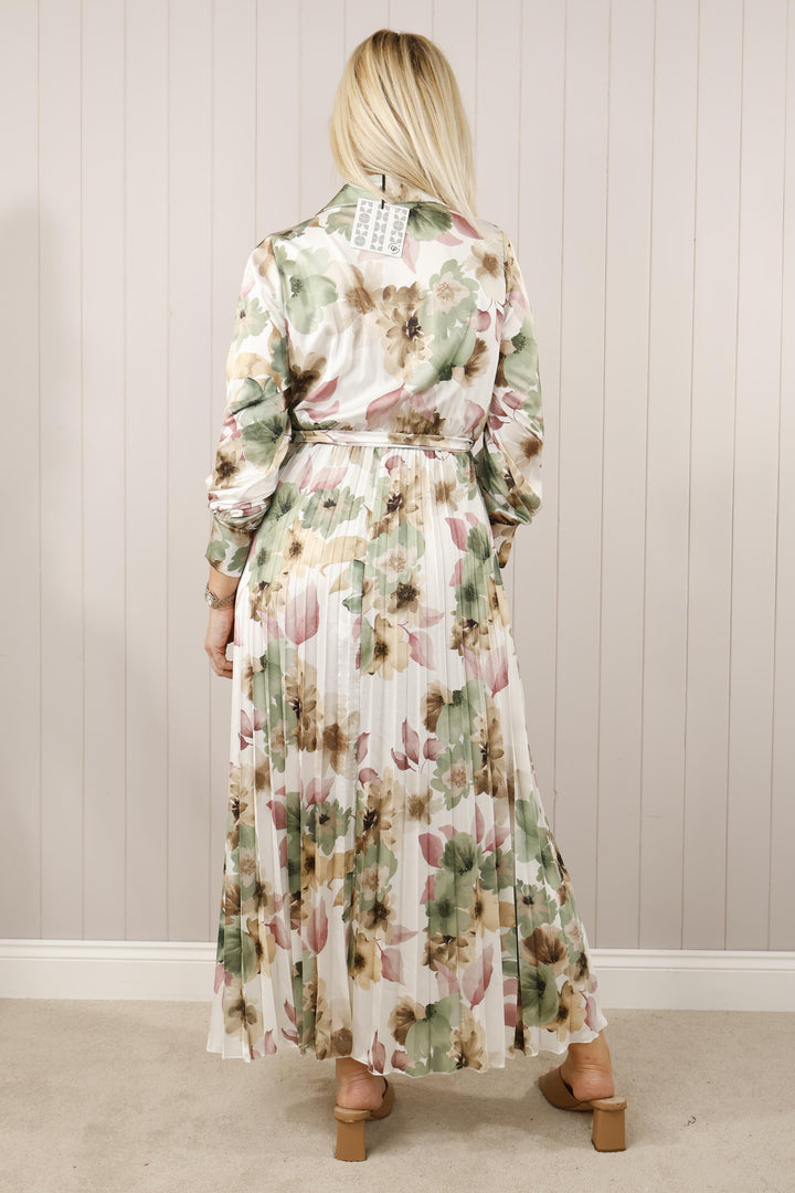 Buttercup Pleated Dress Pink