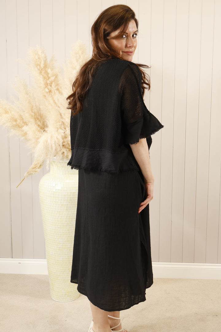 Bessie Two piece dress Black