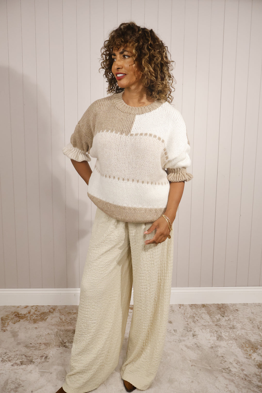 Mable Jumper Cream/Mocha
