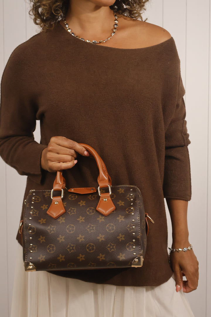 Anabelle Round Neck Jumper Chocolate
