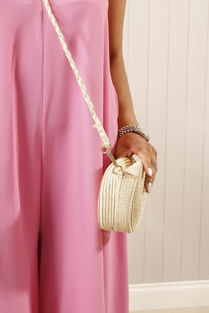 Tally Oval Handbag Cream