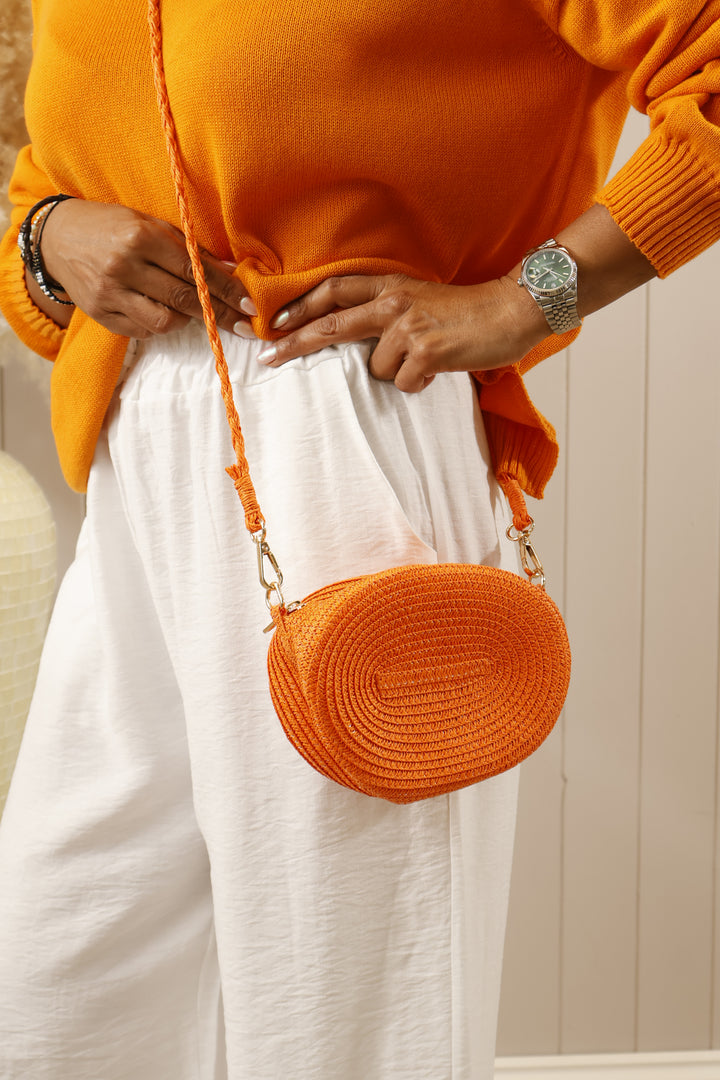 Tally Oval Handbag Orange