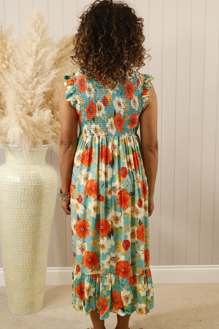Lisa Midi dress Teal