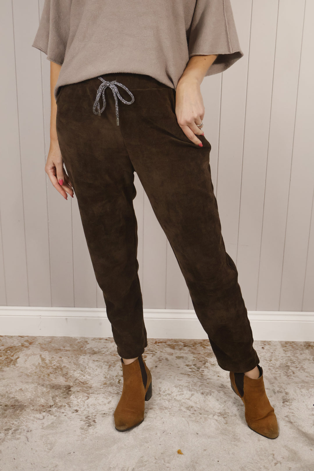 Chenille Magic Pants Chocolate
