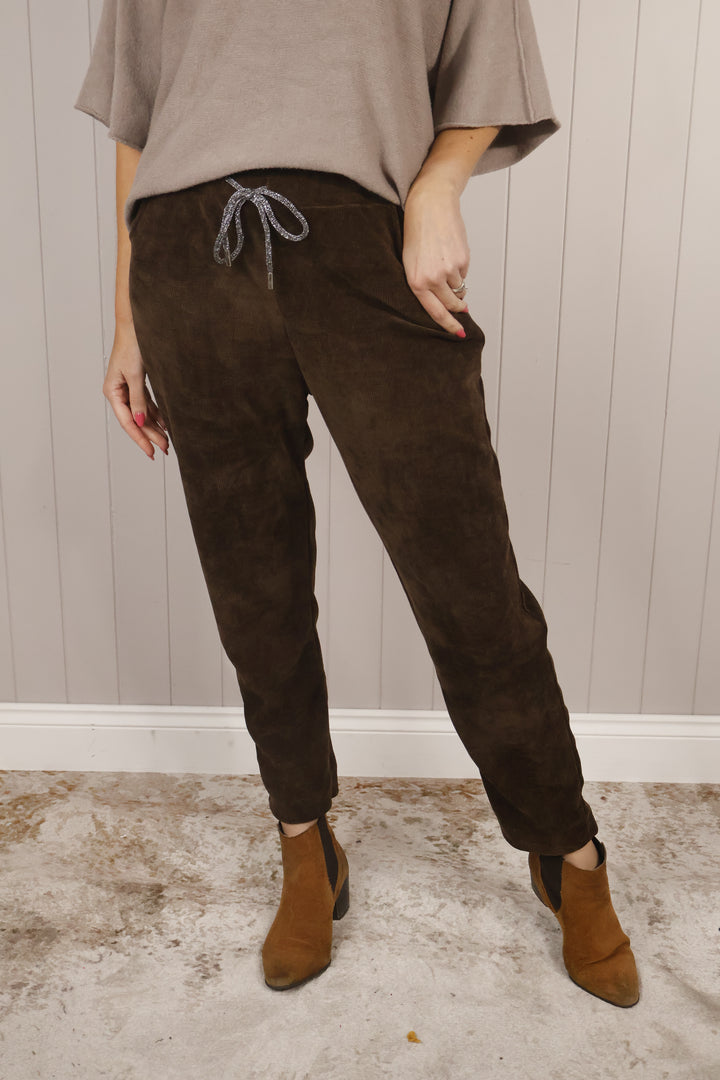 Chenille Magic Pants Chocolate