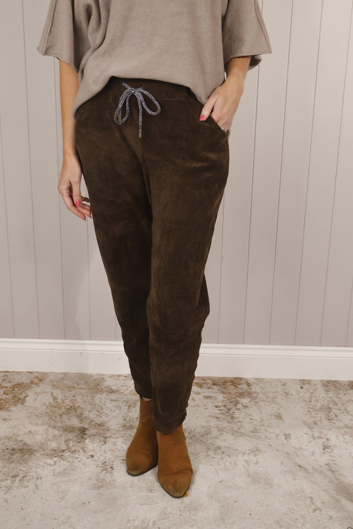 Chenille Magic Pants Chocolate