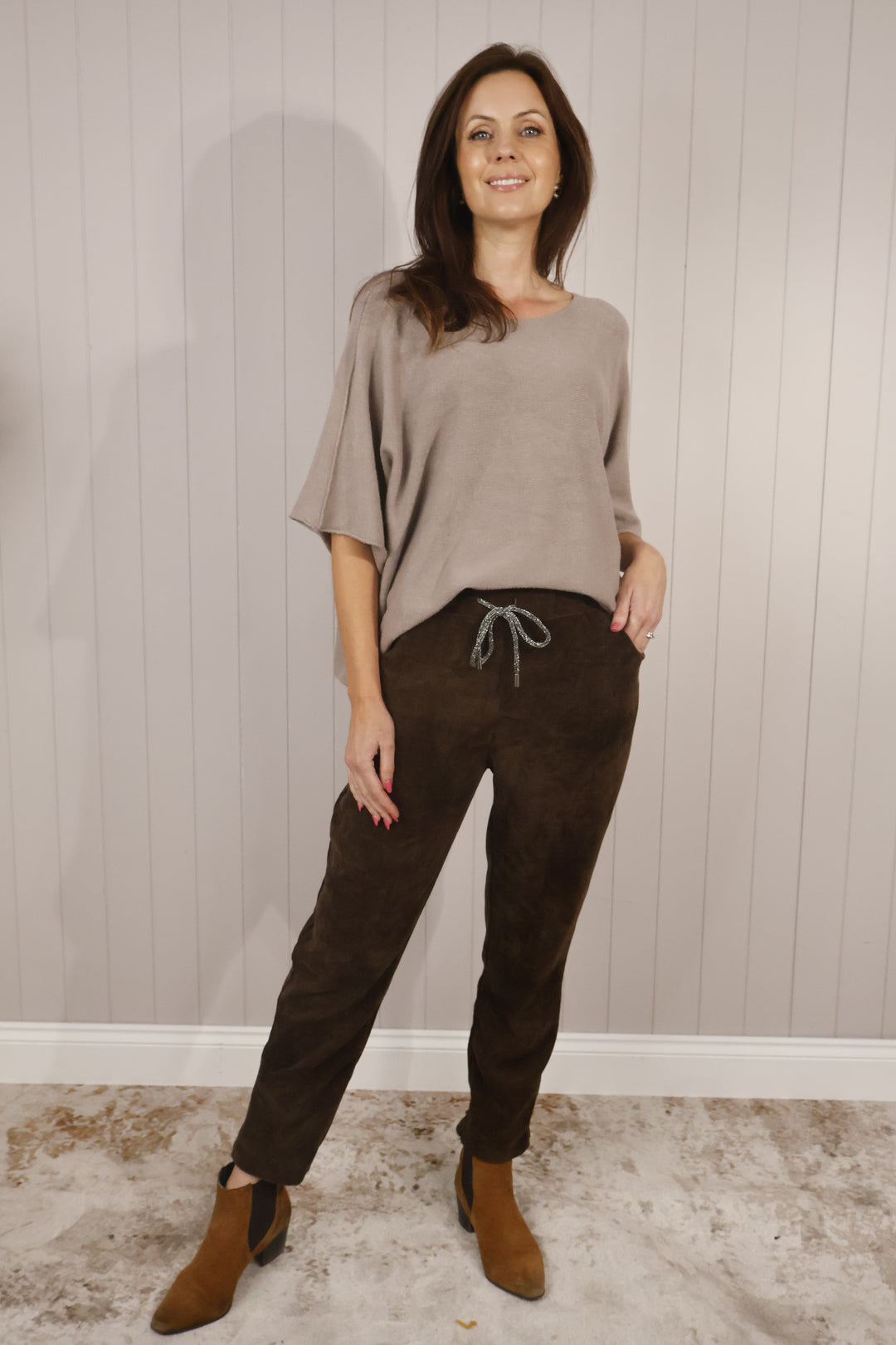Chenille Magic Pants Chocolate