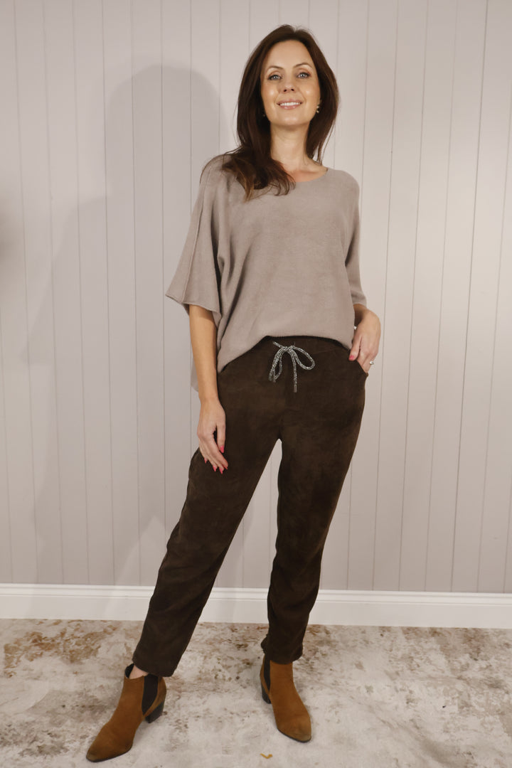 Chenille Magic Pants Chocolate