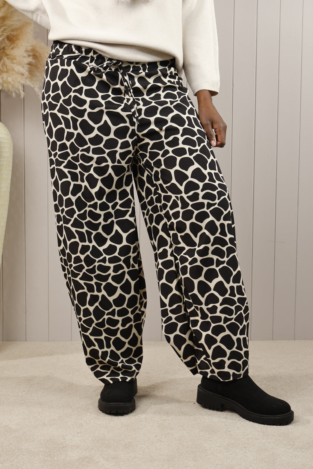 Wild Mosaic Trousers Cream
