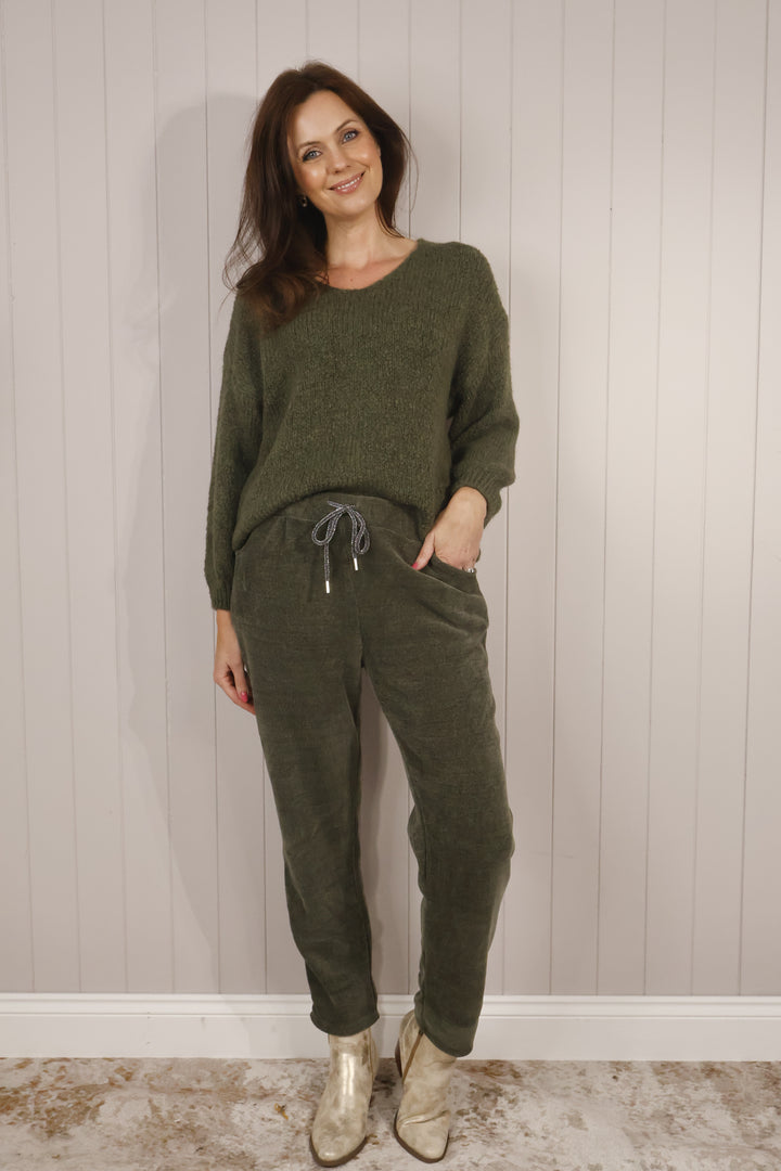 Chenille Magic Pants Khaki
