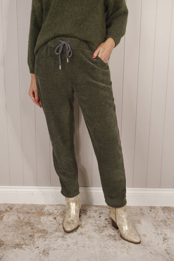 Chenille Magic Pants Khaki