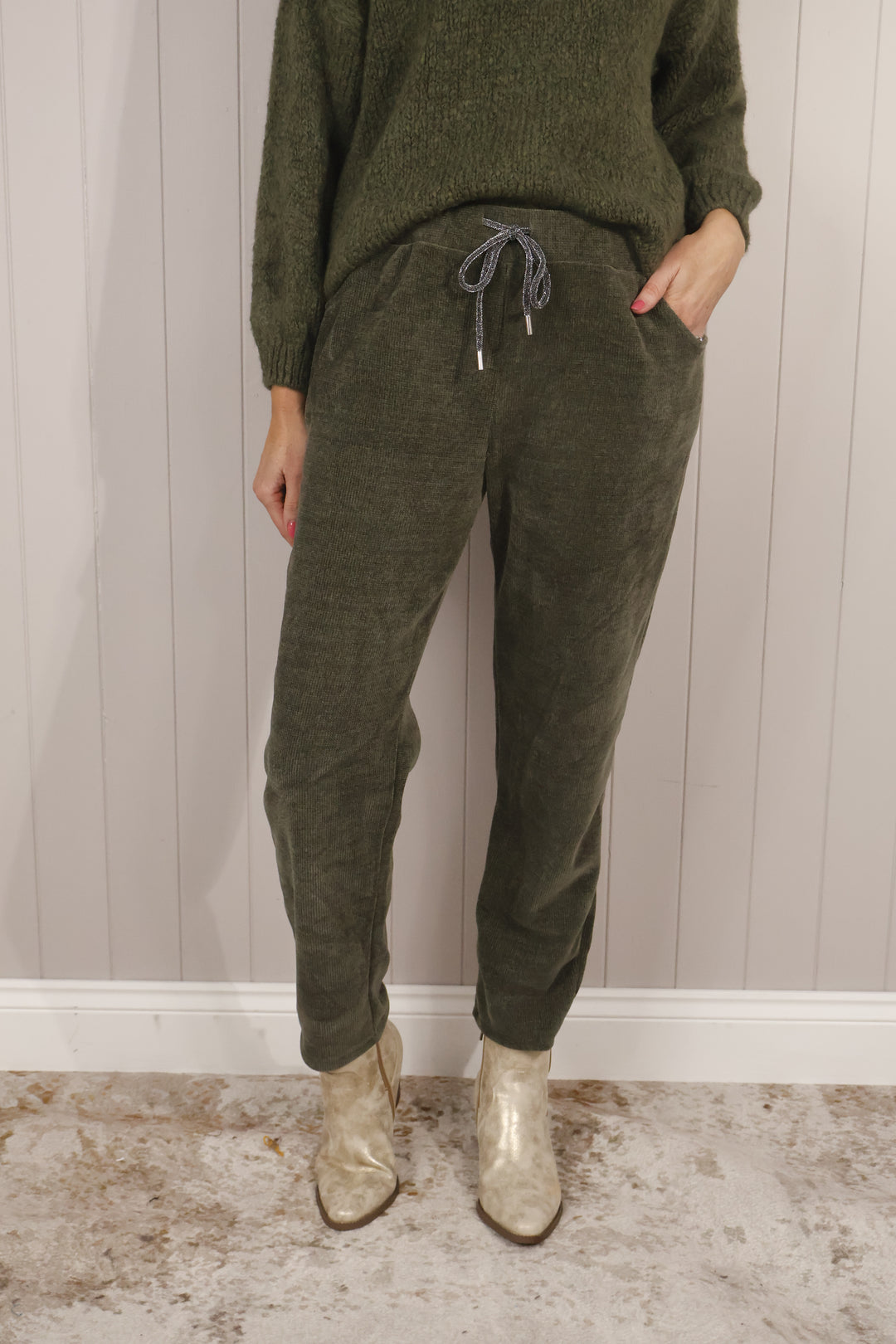 Chenille Magic Pants Khaki