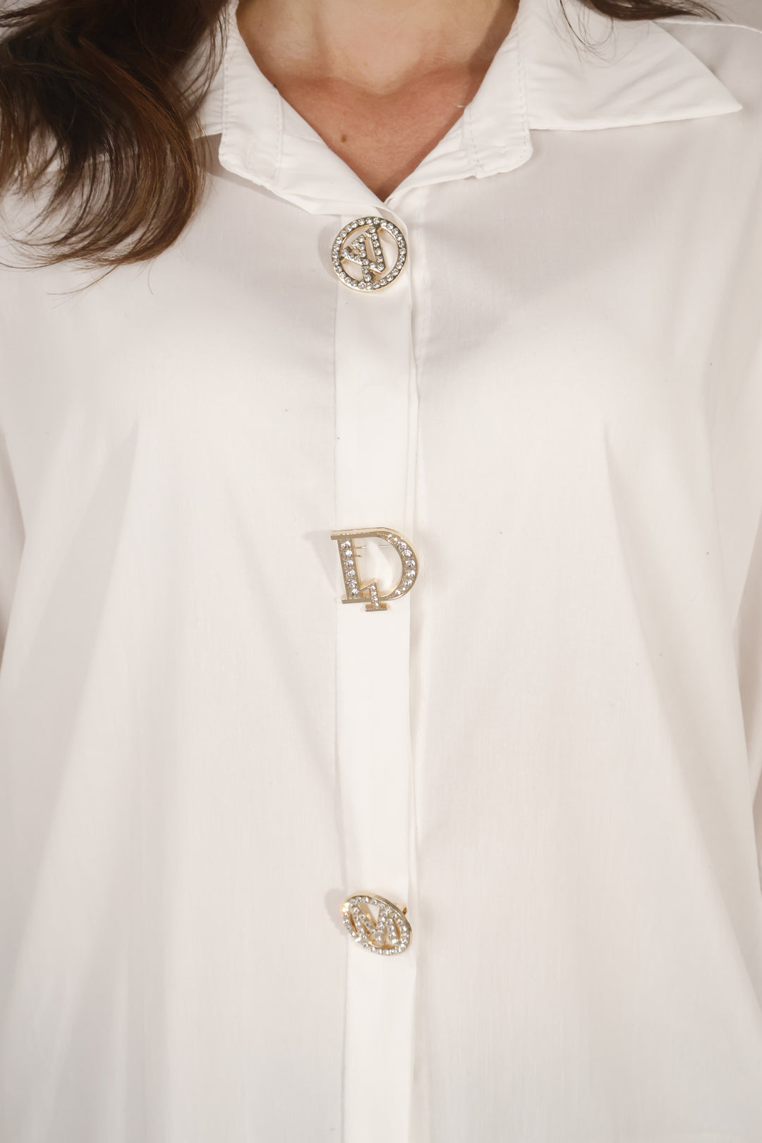 Diora Cotton Shirt White
