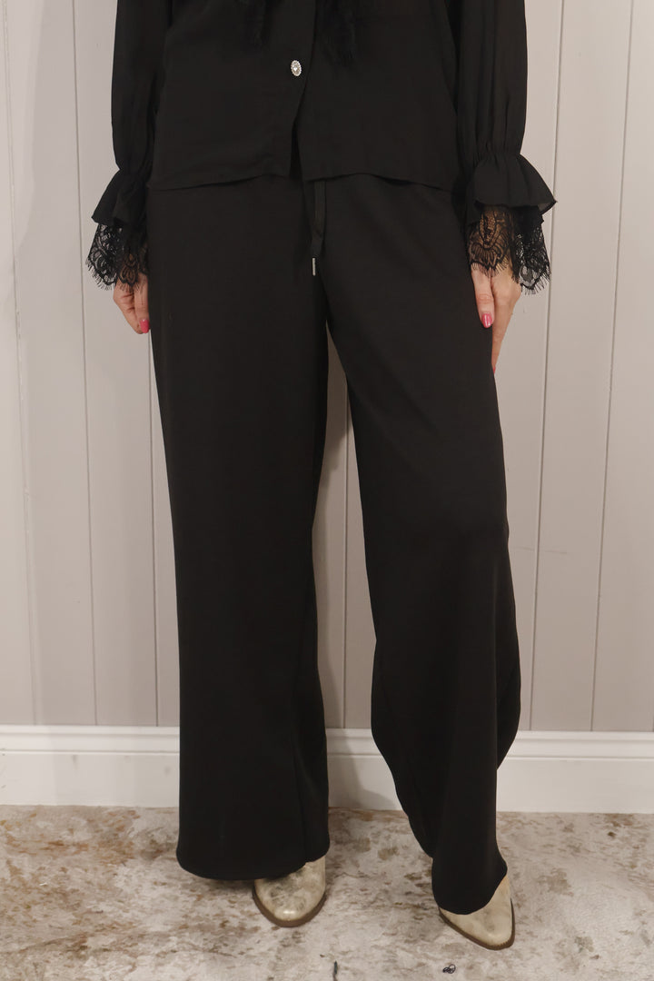 Lena Wide Leg Trousers Black