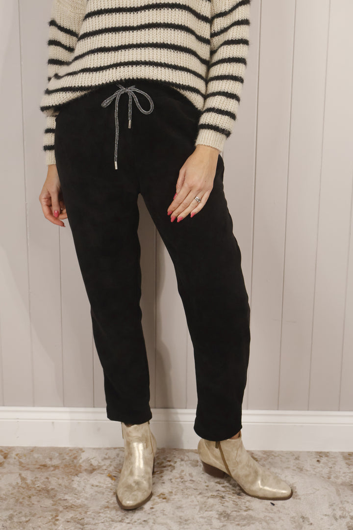 Chenille Magic Pants Black