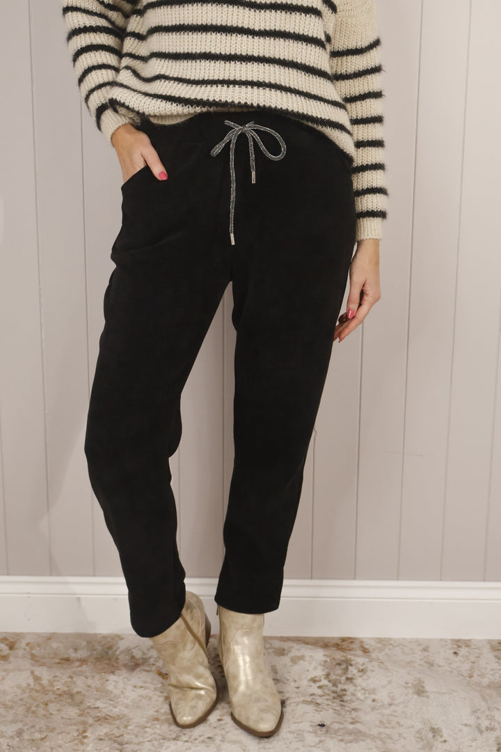 Chenille Magic Pants Black
