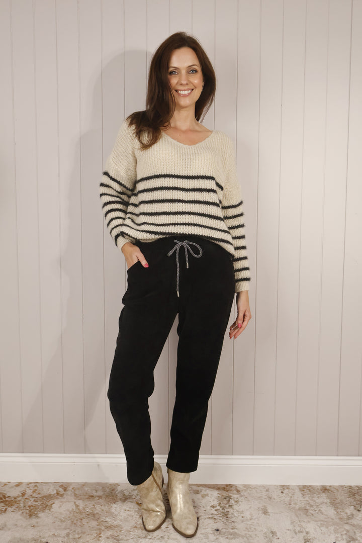Chenille Magic Pants Black
