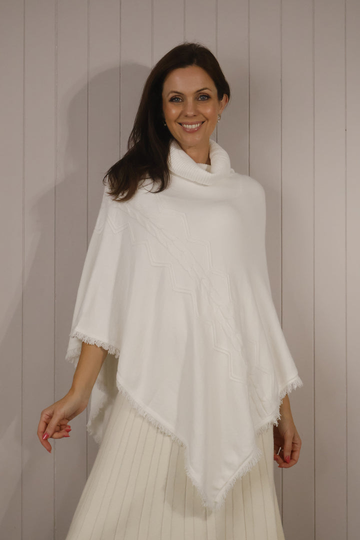 Phoebe Poncho Cream
