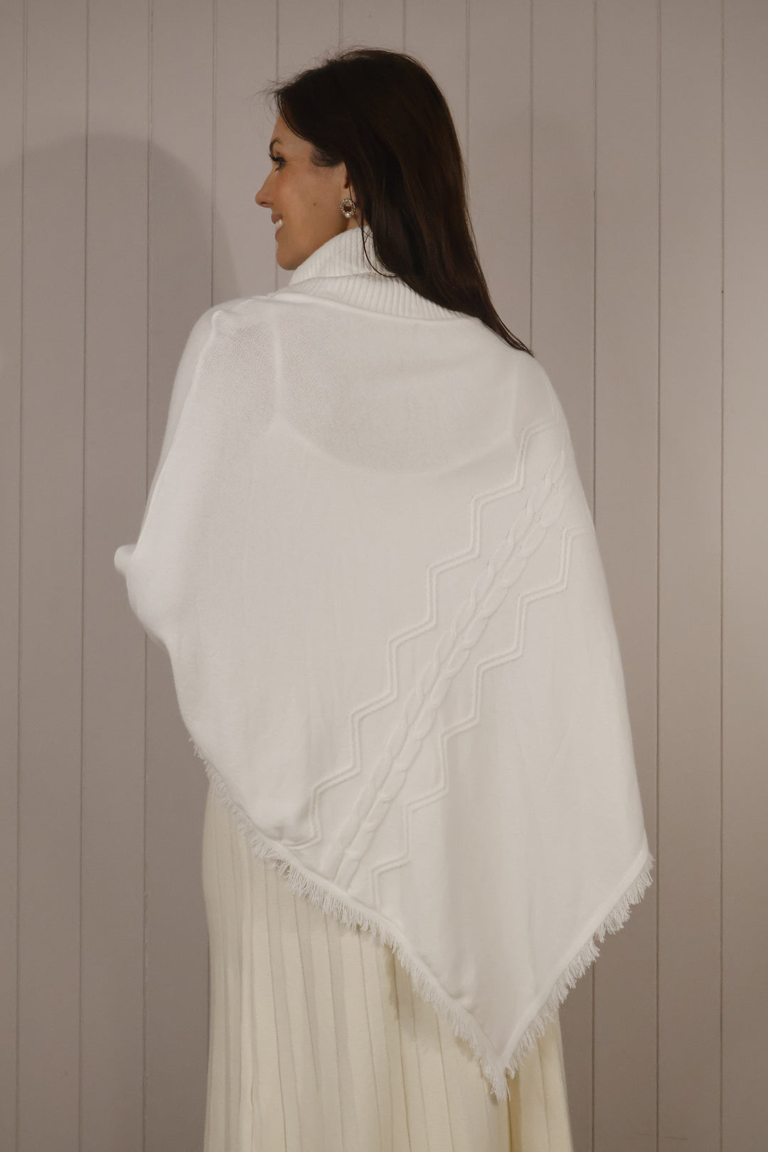 Phoebe Poncho Cream
