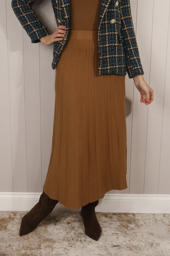 Rachel Ribbed Skirt Coffee PREORDER