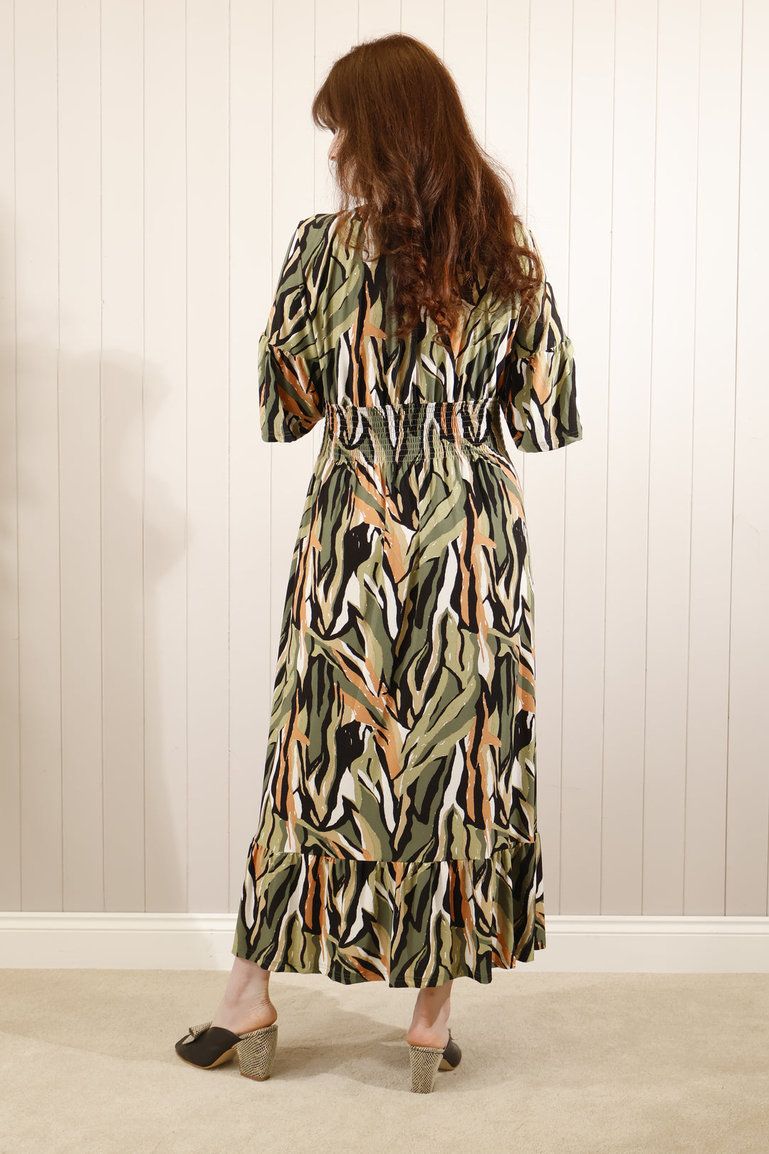 Tulsi Tribal Dress Khaki