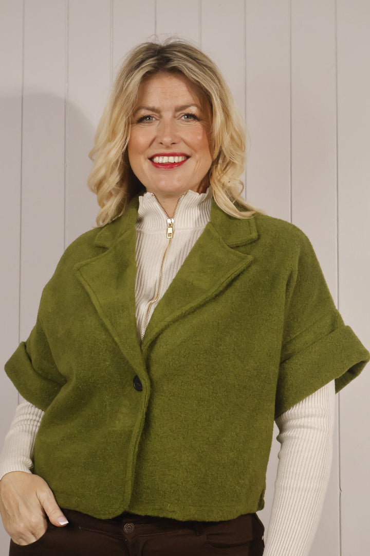 Blake Brushed Jacket Olive