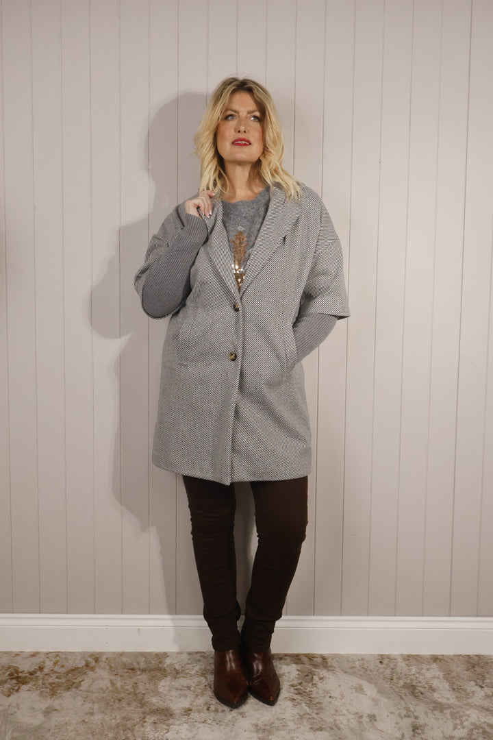 Emory Midi Coat Grey