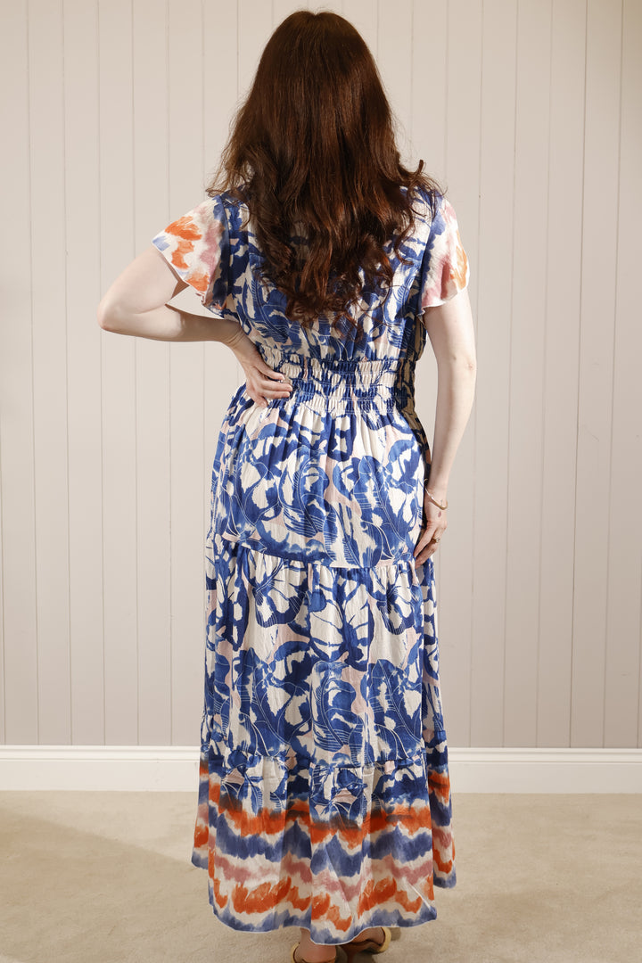Ayla Print Dress Blue