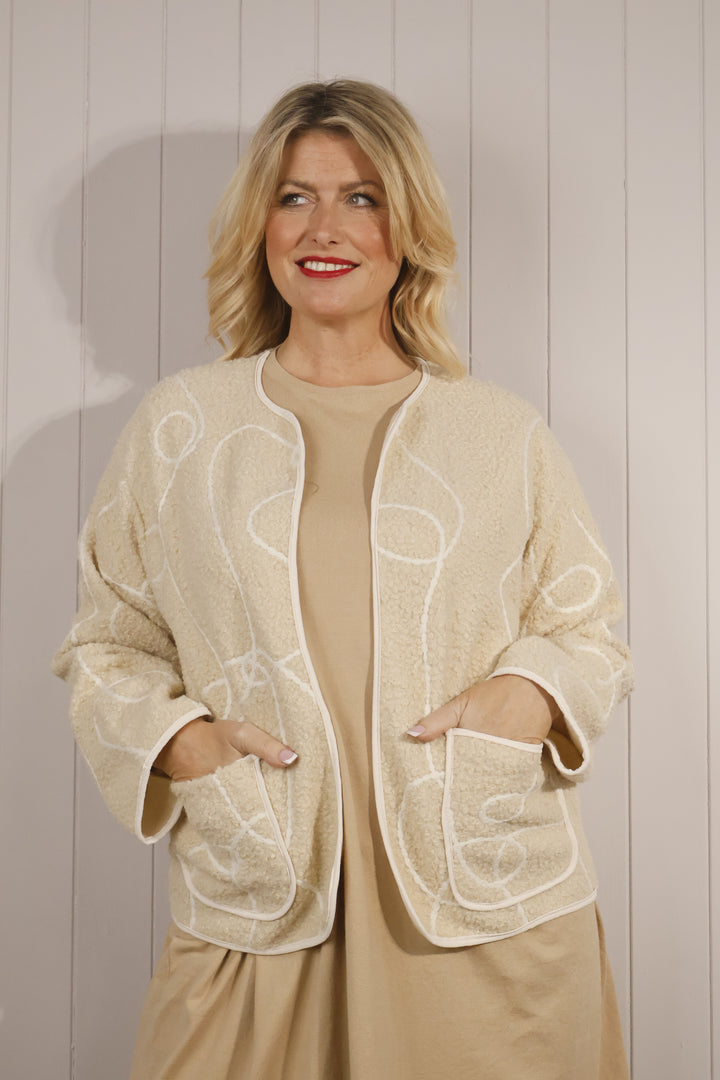 Mara Swirl Jacket Cream