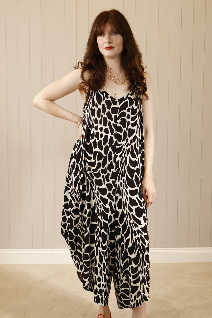 Monochrome print Jumpsuit