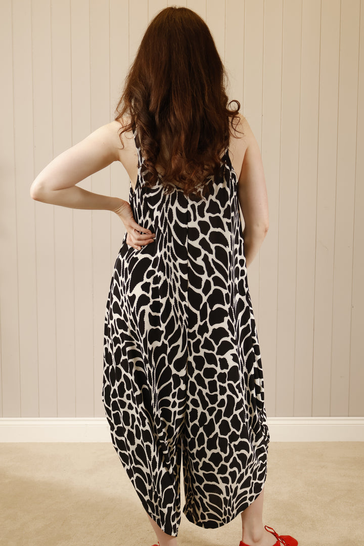 Monochrome print Jumpsuit