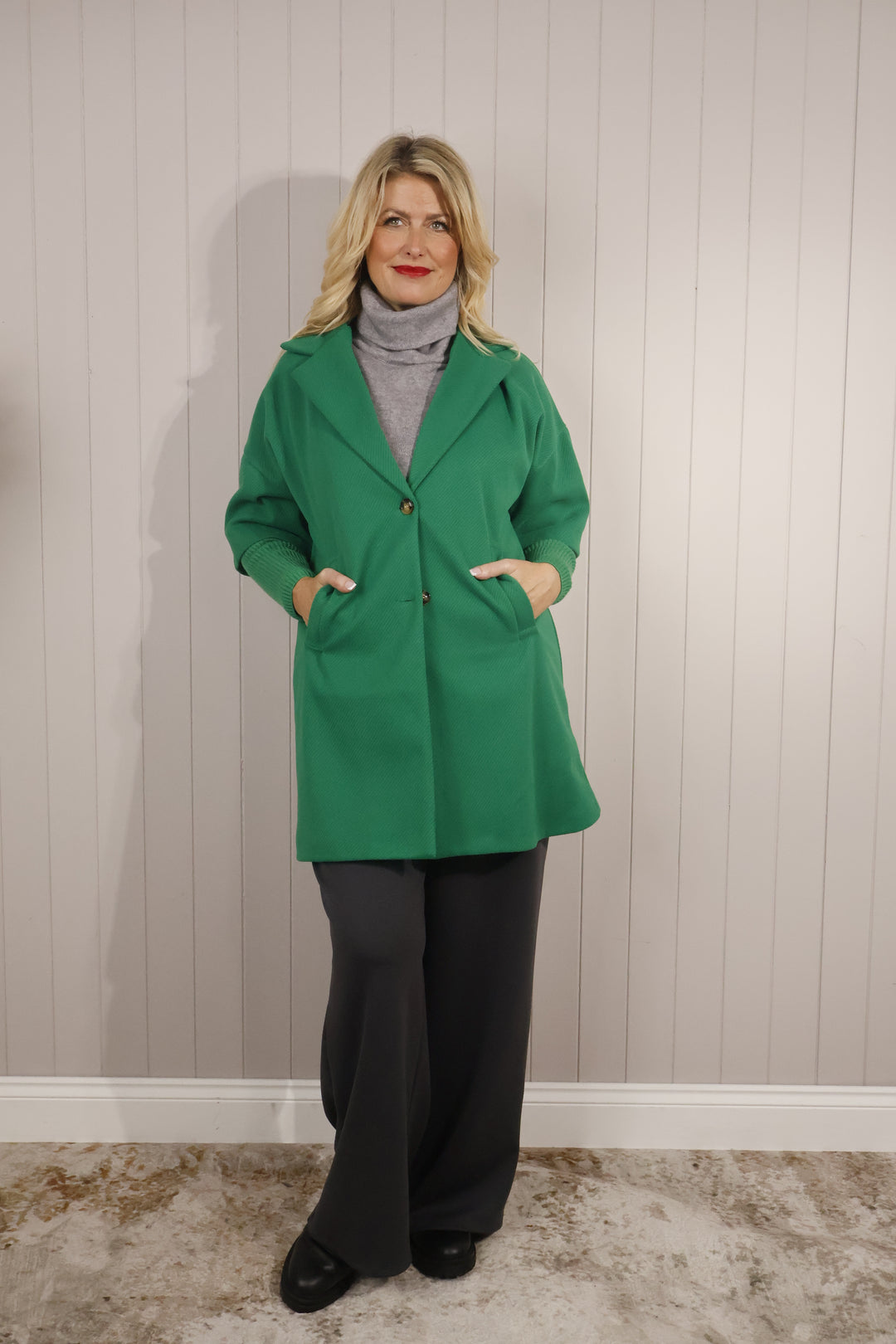 Emory Midi Coat Emerald