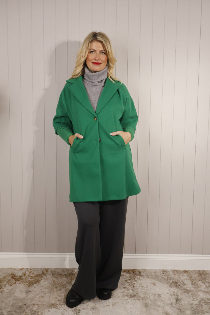 Emory Midi Coat Emerald