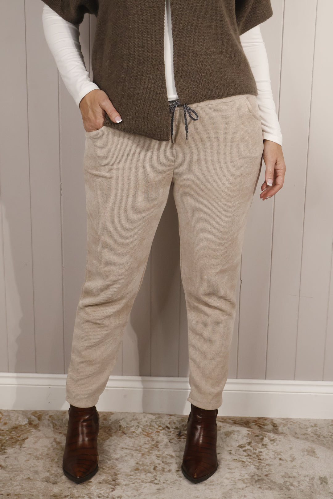 Chenille Magic Pants Beige