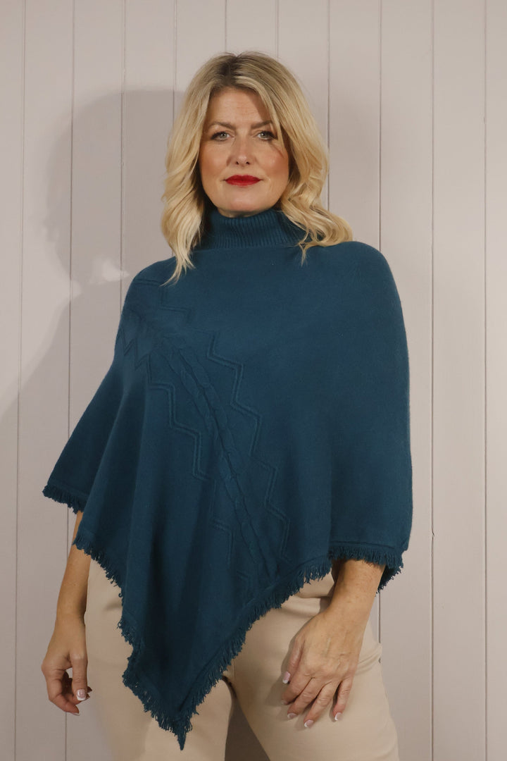 Phoebe Poncho Teal