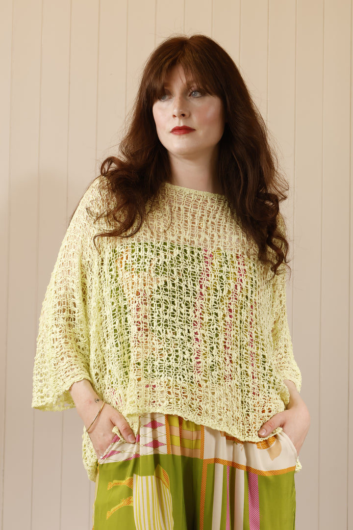 Paloma Popcorn Top Lime