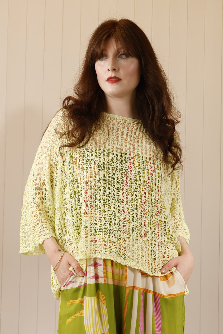 Paloma Popcorn Top Lime