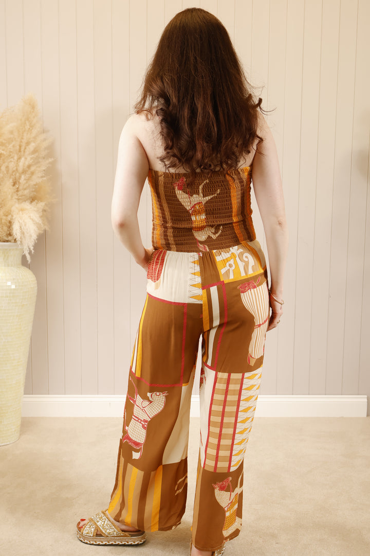 Calypso Jumpsuit Tan