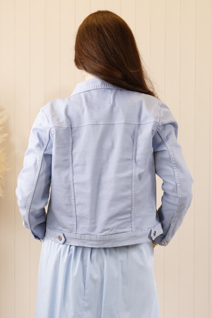 Denim Stretch Jacket Hydrangea Blue