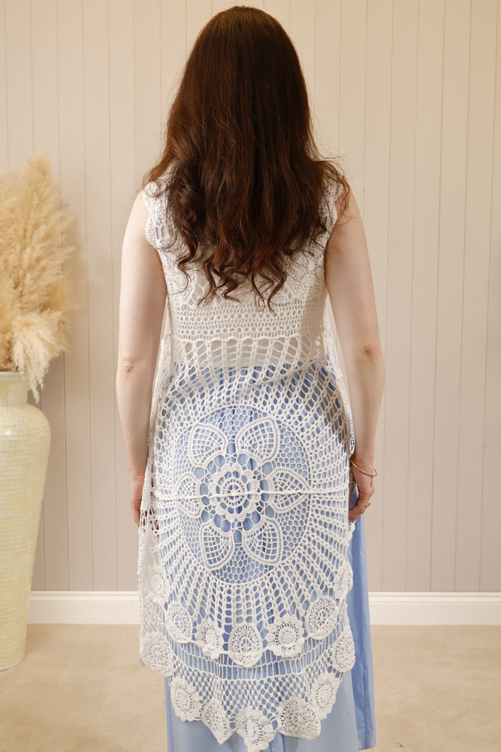 Thea Sleeveless Tunic White