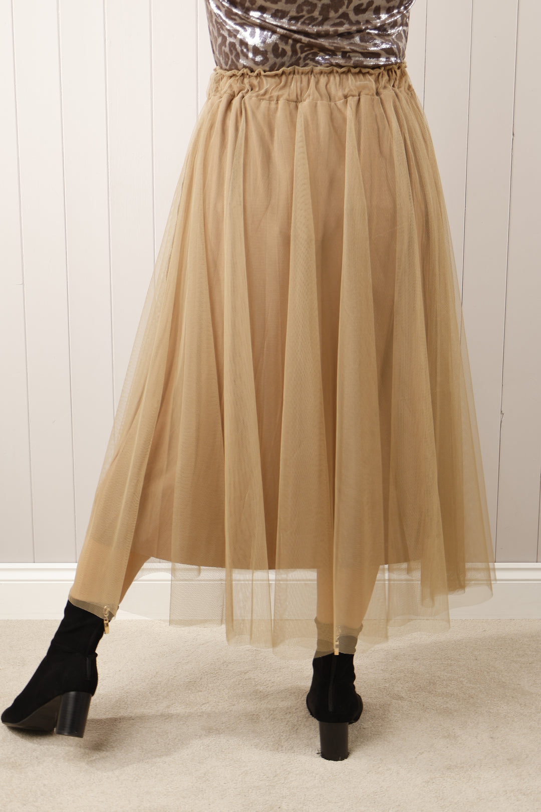 Dilly Plain net skirt  Gold