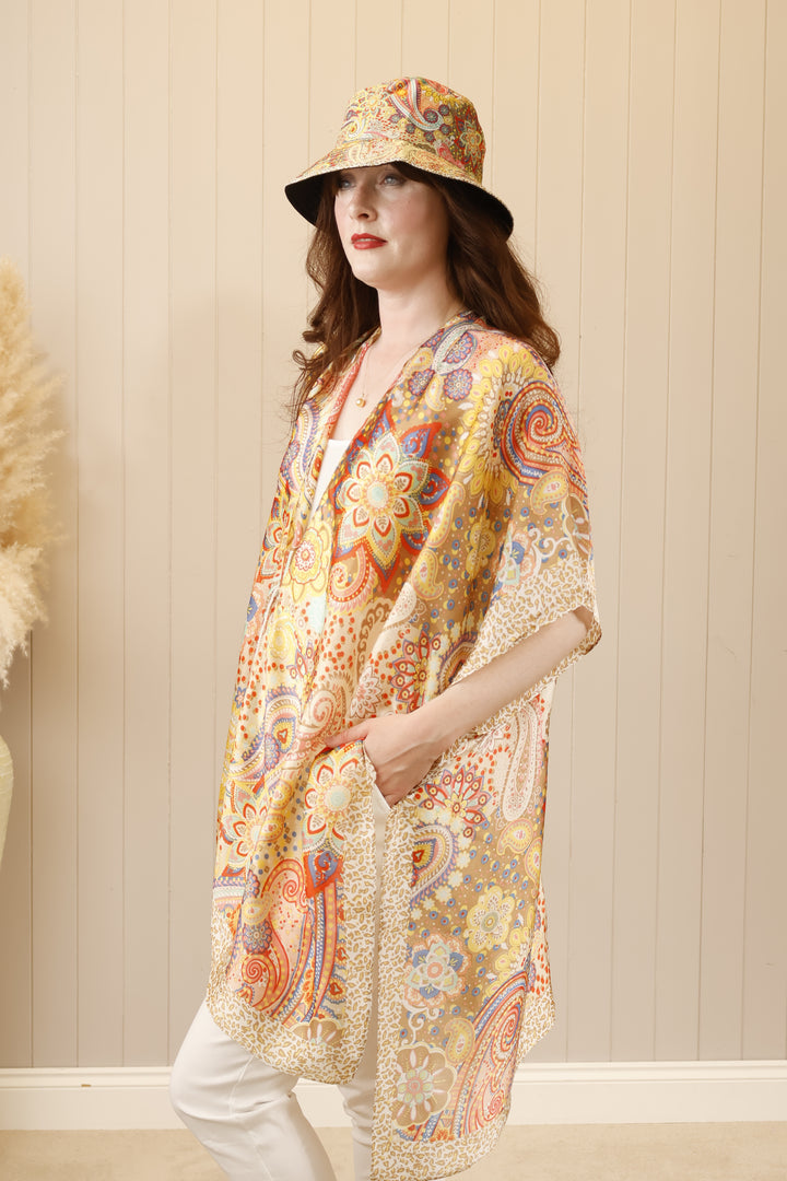 Kimono & Matching Hat Set
