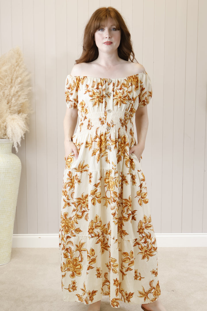 Sofia Maxi Dress Amber