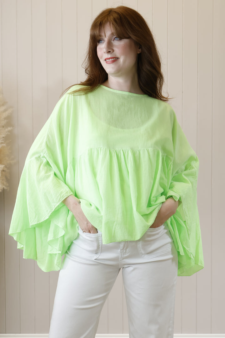 Marsha Neon Top Lime