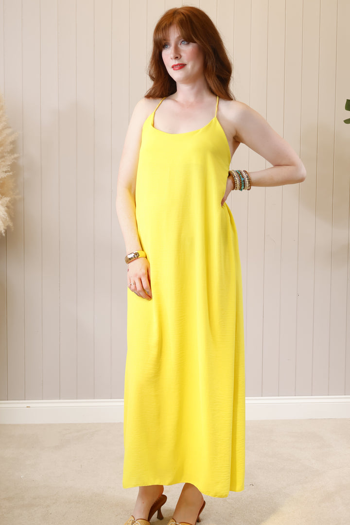 Glory Maxi Dress Lemon
